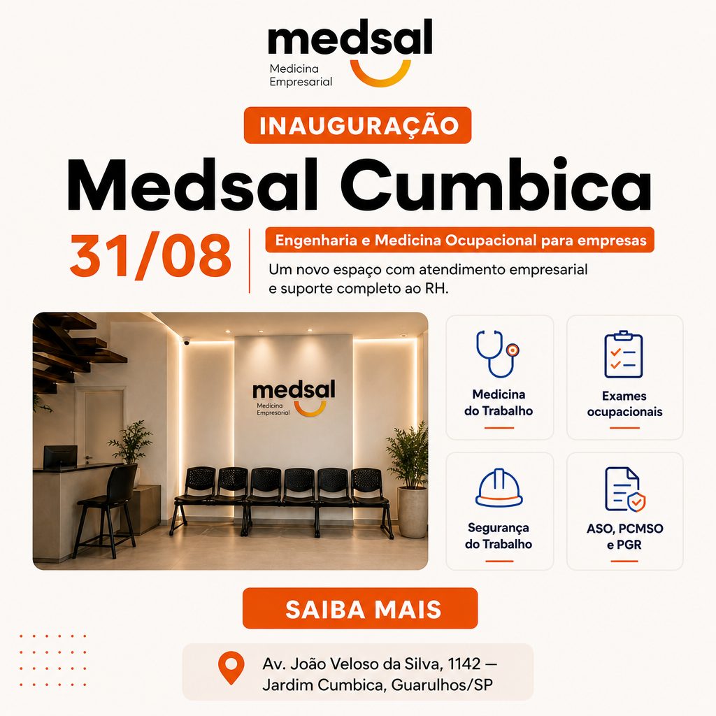 Inauguração Medsal Cumbica - 31/08 - Av. João Veloso da Silva, 1142, Jardim Cumbica, Guarulhos/SP